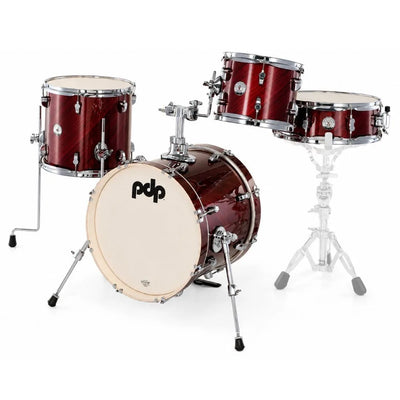 PDP New Yorker 4-Piece Shell Pack 16", Twisted Cherry, Chrome Hardware