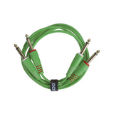 UDG Ultimate Audio Cable Set 1/4" Jack - 1/4" Jack, Green, Straight, 1.5 m