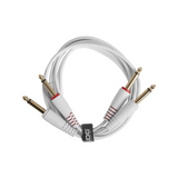 UDG Ultimate Audio Cable Set 1/4" Jack - 1/4" Jack, White, Straight, 1.5 m