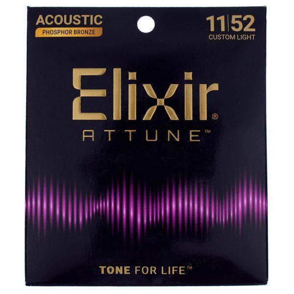 Elixir Strings Acoustic Phosphor Bronze Attune Custom Light
