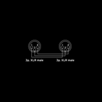 Reloop Adaptor XLR M / XLR M