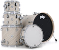 PDP Concept Maple 5-Piece Shell Pack 22", Twisted Ivory, Chrome Hardware