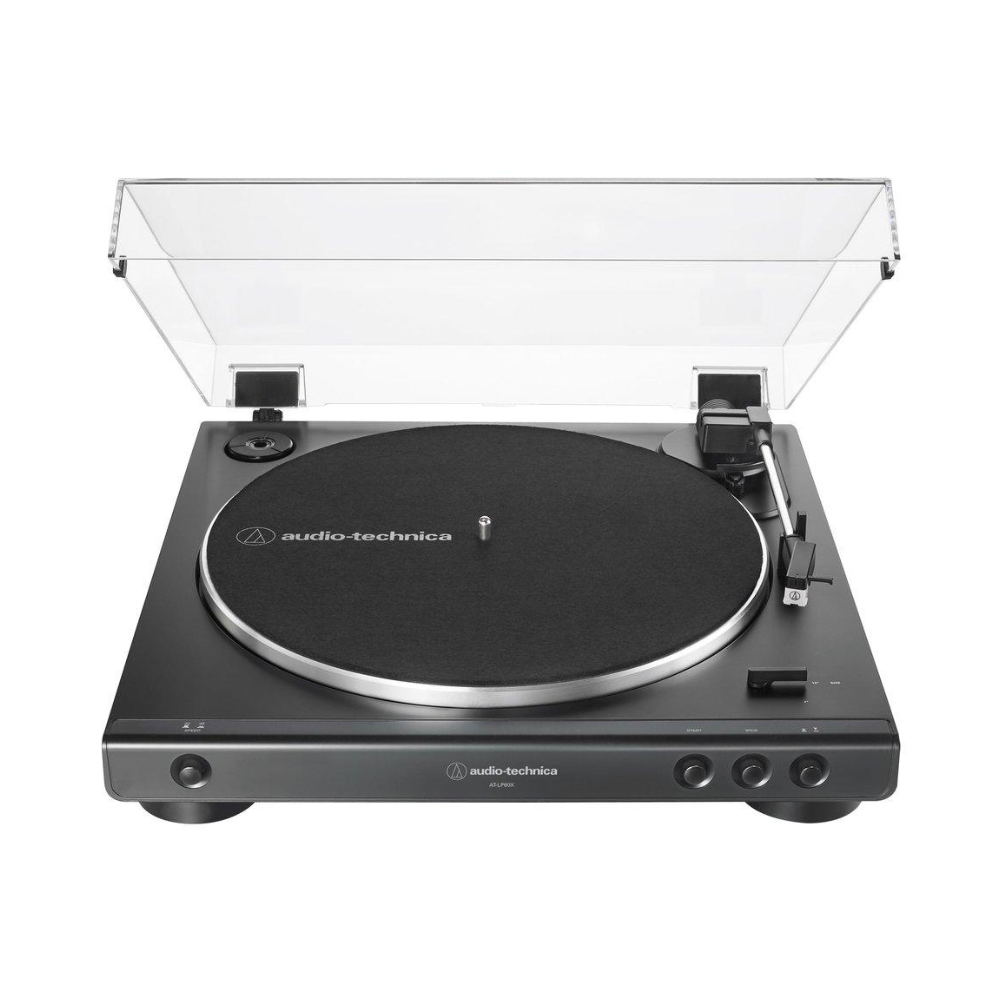 Audio-Technica LP60X Fully Automatic Belt-Drive Turntable, Black
