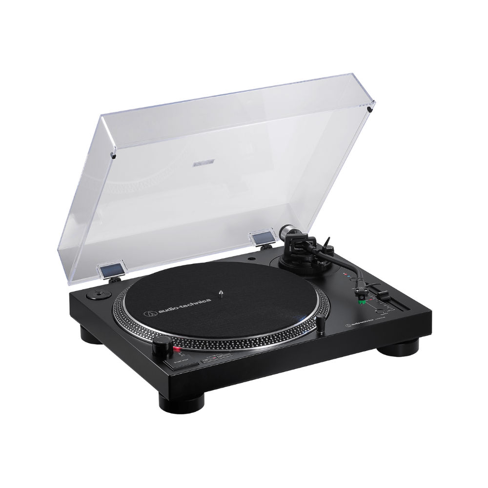 Audio-Technica AT-LP120XBT Direct-Drive Turntable (Analog, Wireless & USB), Black