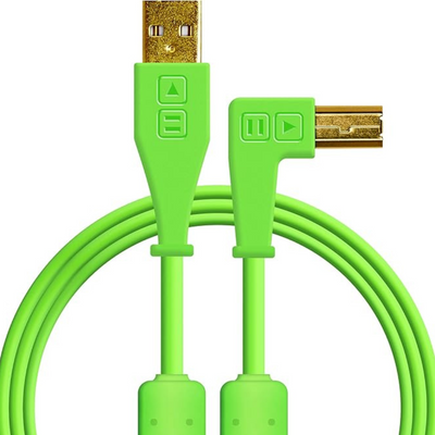 Chroma Cable USB-A to USB-B Right-Angled, Green