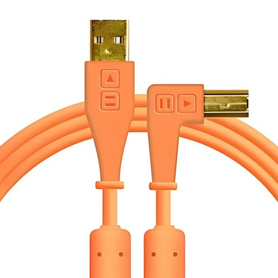 Chroma Cable USB-A to USB-B Right-Angled, Orange