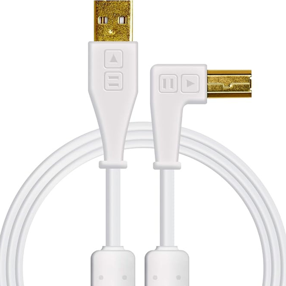 Chroma Cable USB-A to USB-B Right-Angled, White