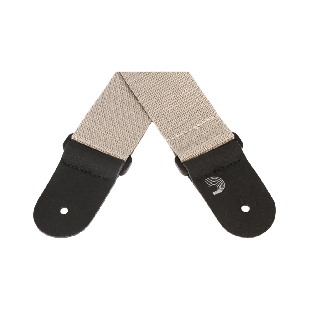 D’Addario Planet Waves PWS105 Polypropylene Guitar Strap, Silver
