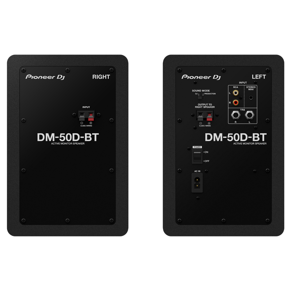 Pioneer DJ DM-50D-K 5" Desktop Monitor System with Bluetooth, Black