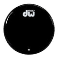 DW 20" Gloss Black Bass Drum Head, Non-Vented