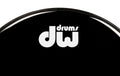 DW Bass Drum Logo Sticker, White