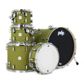PDP Concept Maple 5-Piece Shell Pack 22", Satin Olive, Chrome Hardware