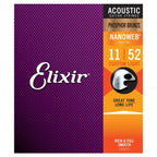 Elixir Strings Acoustic Phosphor Bronze Nanoweb Custom Light