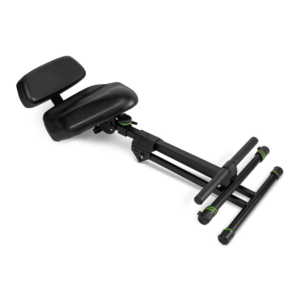 Gravity FM SEAT1 BR Height Adjustable Stool with Foot and Backrest