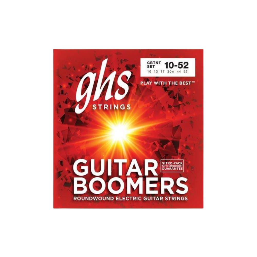 GHS GBTNT Guitar Boomers Electric Guitar Strings, Thin-Thick (10-52)