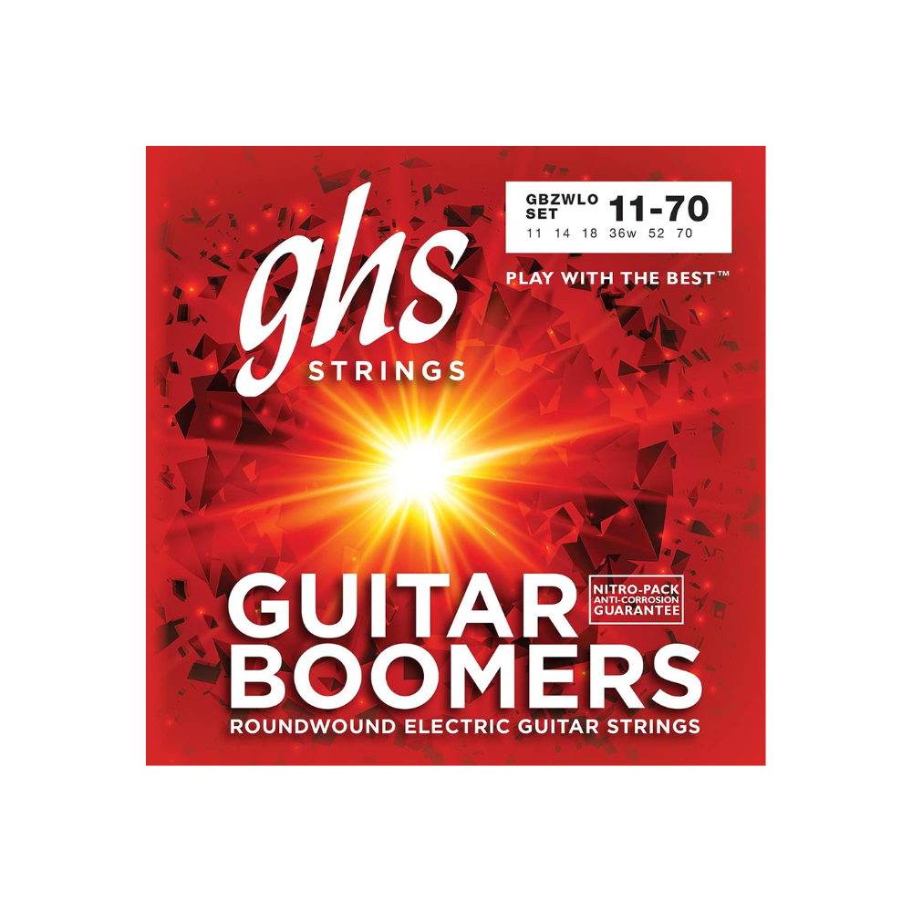 GHS Boomers GBZWLO Electric Guitar Strings (11-70)