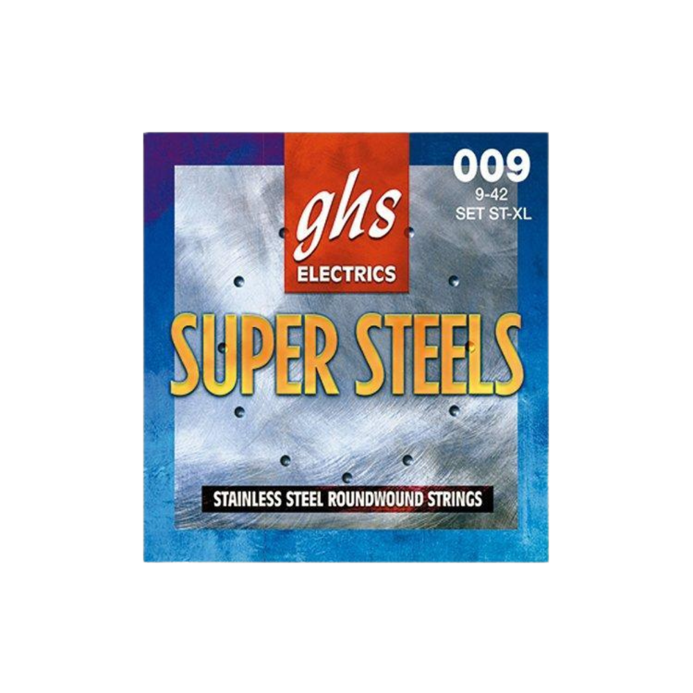 GHS ST-XL Electric Guitar String Super Steel, Extra Light (09-42)