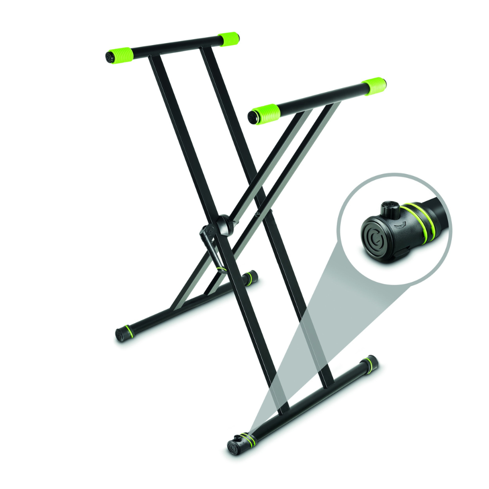 Gravity KSX 2 RD Set with Keyboard Stand X-Form Double and Rapid Desk