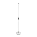 Gravity Microphone Stand with Round Base, White