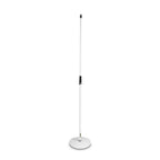 Gravity Microphone Stand with Round Base, White