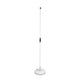 Gravity Microphone Stand with Round Base, White