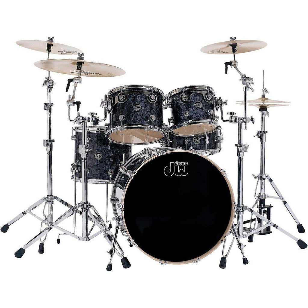 DW Performance Series Black Diamond Finish 5pcs. Shell Drum Set