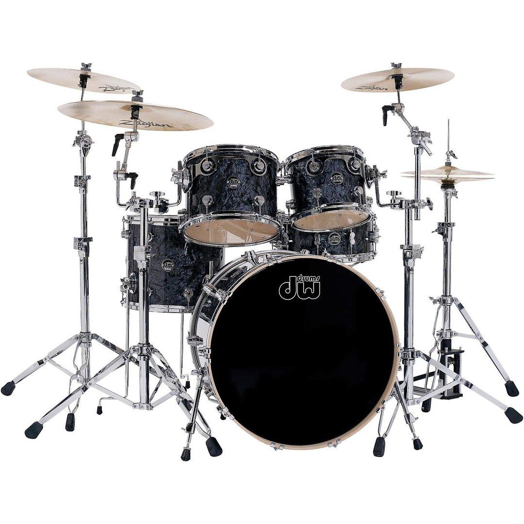 DW Performance Series Black Diamond Finish 5pcs. Shell Drum Set