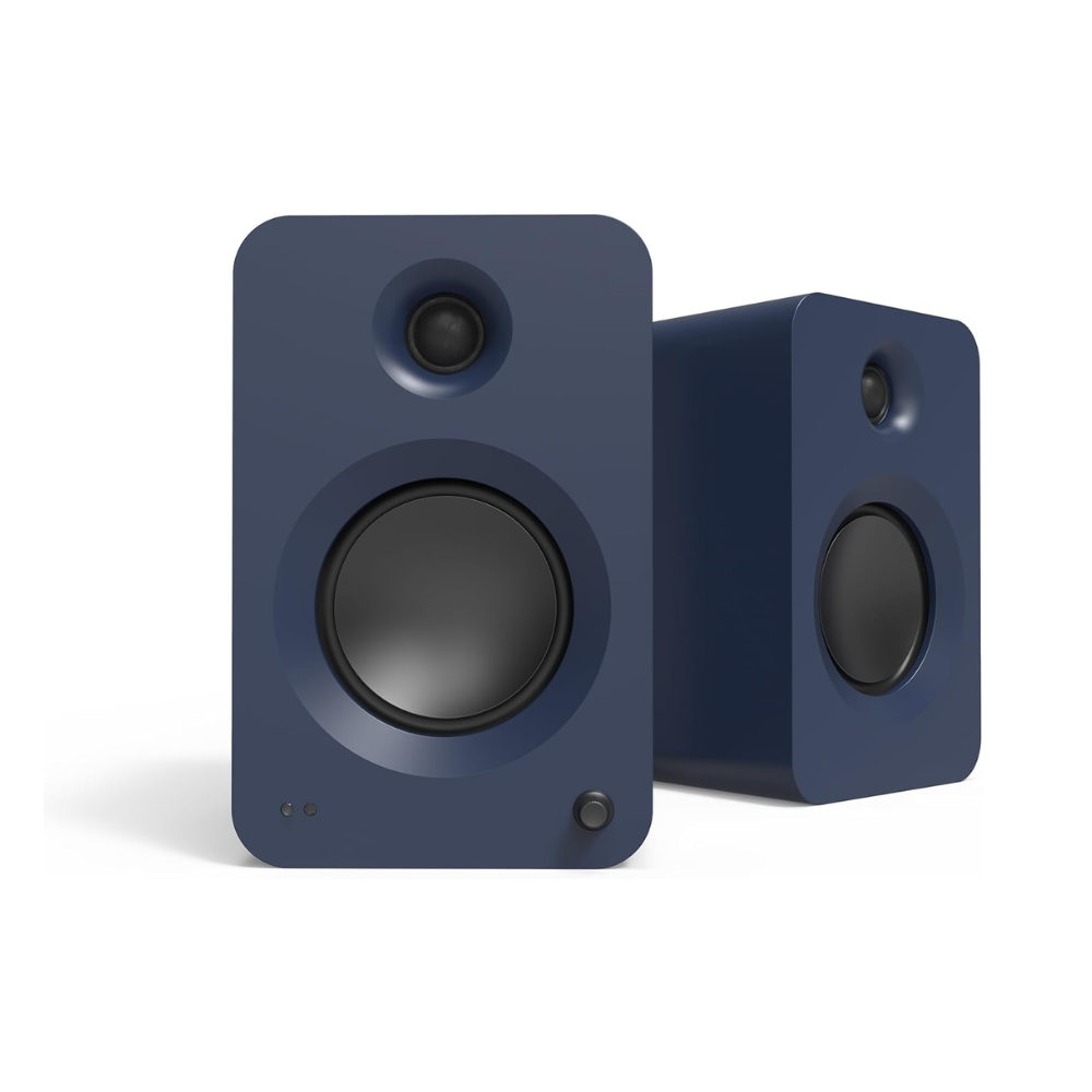 Kanto Audio REN 200W Powered Speaker System with HDMI ARC Input, with BT 5.3 and USB-C Input, Type G Power Cord, Matte Blue (Sold in Pairs)