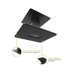Kanto Audio SP6HD Desktop Speaker Stands for Med/Large Bookshelf Speakers & Mid-Size/Full-Size 4”-7” Studio Monitors, Black (Sold in Pairs)