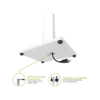 Kanto Audio ST28 Universal Speaker Floor Stands for Bookshelf Speakers up to 30 lbs, White MDF Base (Sold in Pairs)