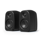 Kanto Audio UKI 100W Desktop Speakers with Bluetooth, USB-C, Headphone out, Onyx (Matte Black), Sold in Pairs