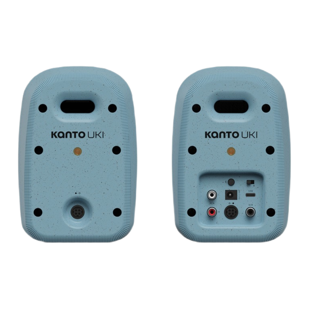 Kanto Audio UKI 100W Desktop Speakers with Bluetooth, USB-C, Headphone out, Cornflower (Matte Blue), Sold in Pairs