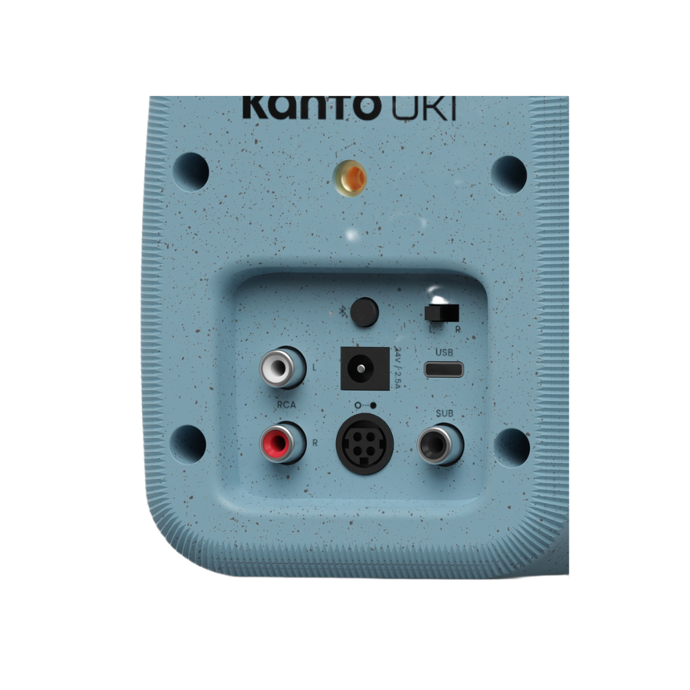 Kanto Audio UKI 100W Desktop Speakers with Bluetooth, USB-C, Headphone out, Cornflower (Matte Blue), Sold in Pairs