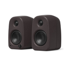 Kanto Audio UKI 100W Desktop Speakers with Bluetooth, USB-C, Headphone out, Pumice (Speckled Brown), Sold in Pairs