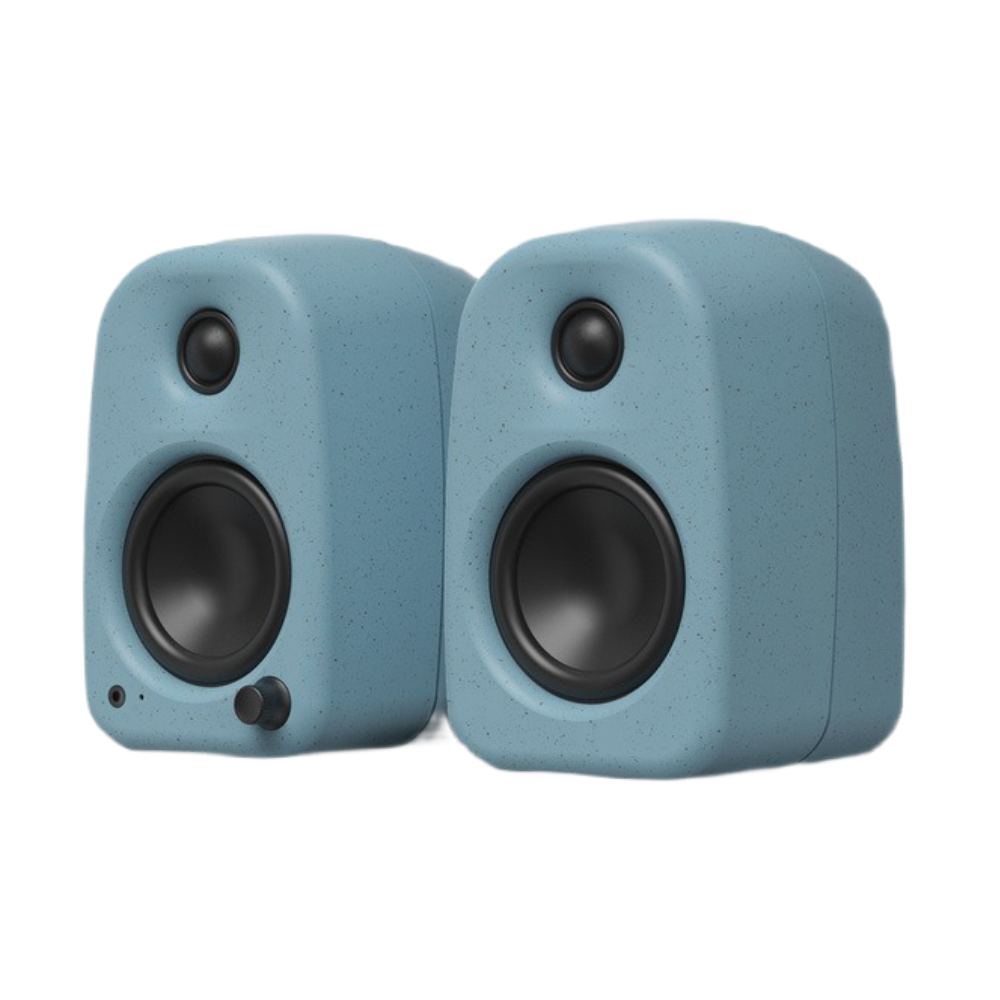 Kanto Audio UKI 100W Desktop Speakers with Bluetooth, USB-C, Headphone out, Cornflower (Matte Blue), Sold in Pairs