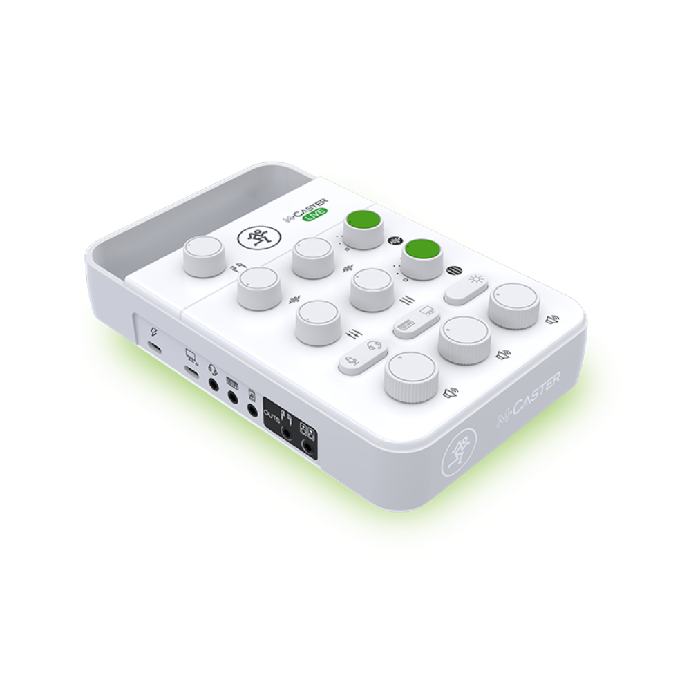 Mackie M-Caster Live Streaming Mixer, White