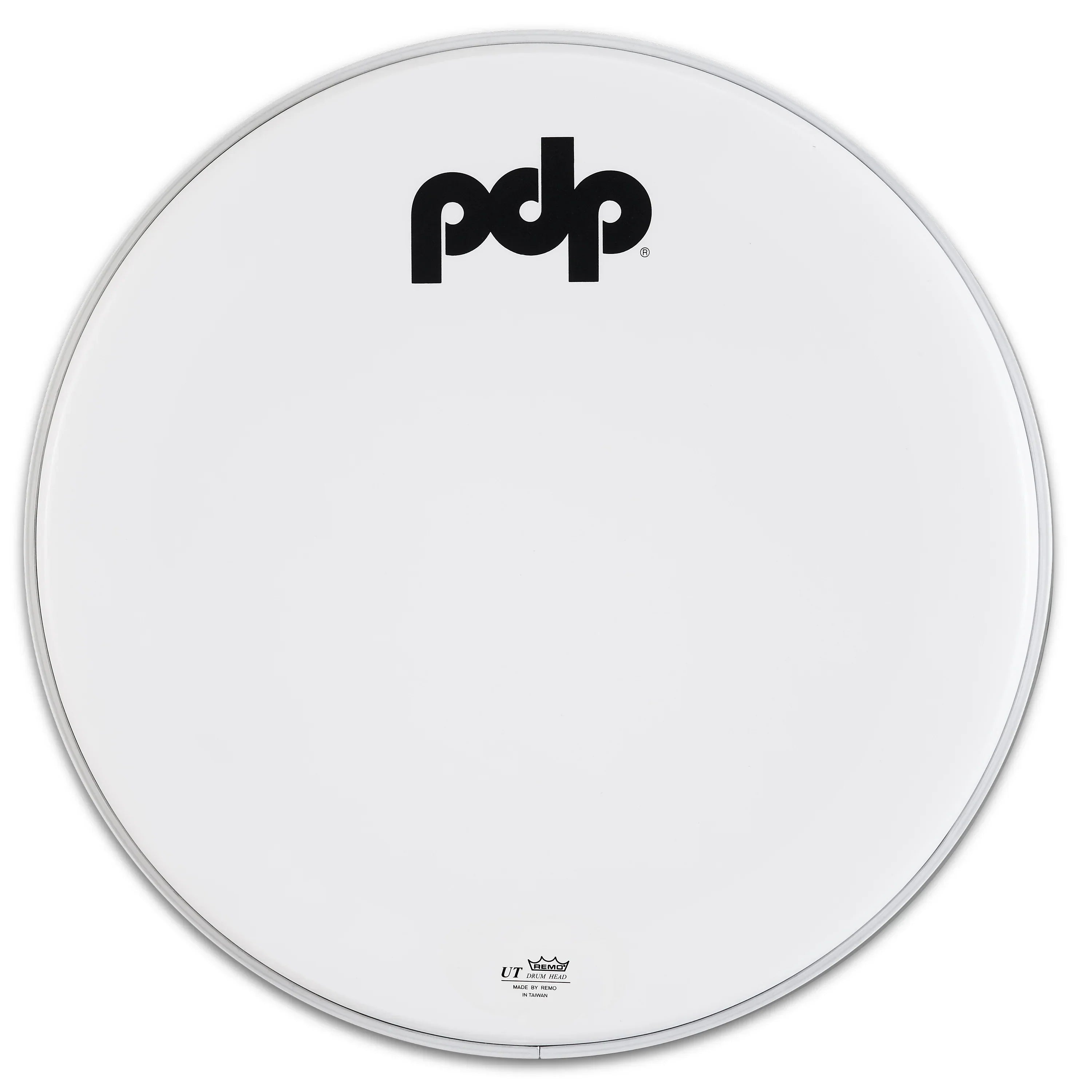 PDP 22" White Coated Logo Bass Drum Head