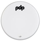 PDP 22" White Coated Logo Bass Drum Head