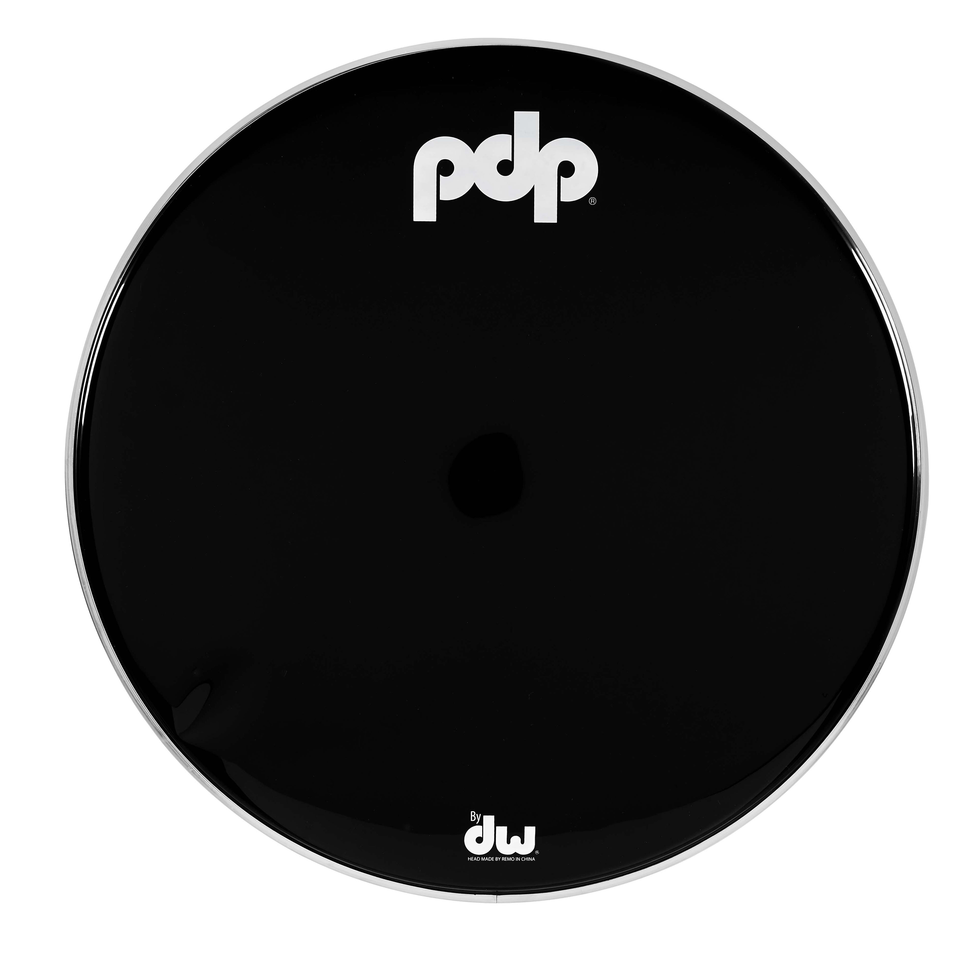 PDP 22" Black Smooth Logo Bass Drum Head