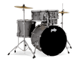 PDP CENTERstage 5-Piece Complete Drum Kit 22", Silver Sparkle (Hardware, Cymbals & Throne)