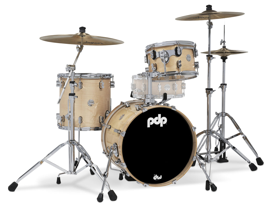 PDP Concept Maple Bop Kit 18", Natural Lacquer, Chrome Hardware