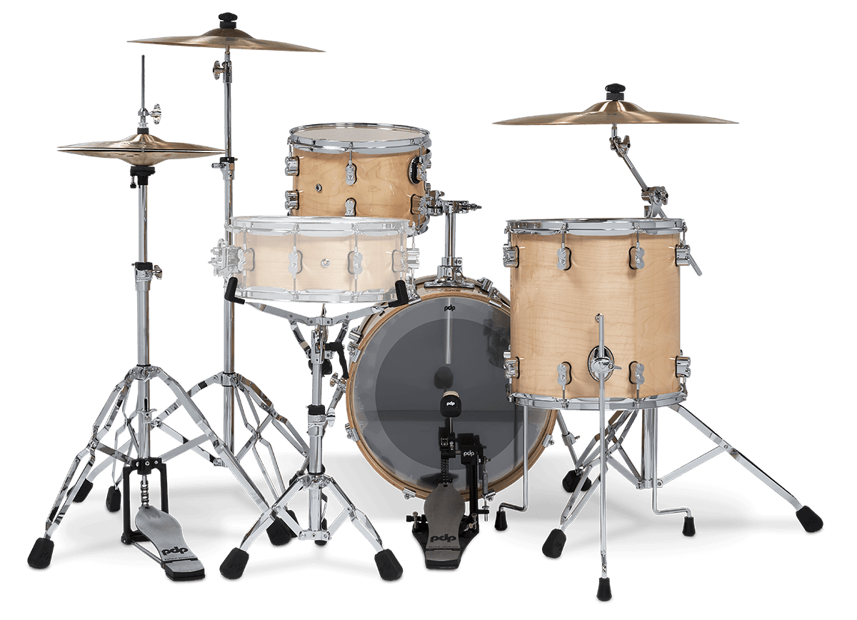 PDP Concept Maple Bop Kit 18", Natural Lacquer, Chrome Hardware