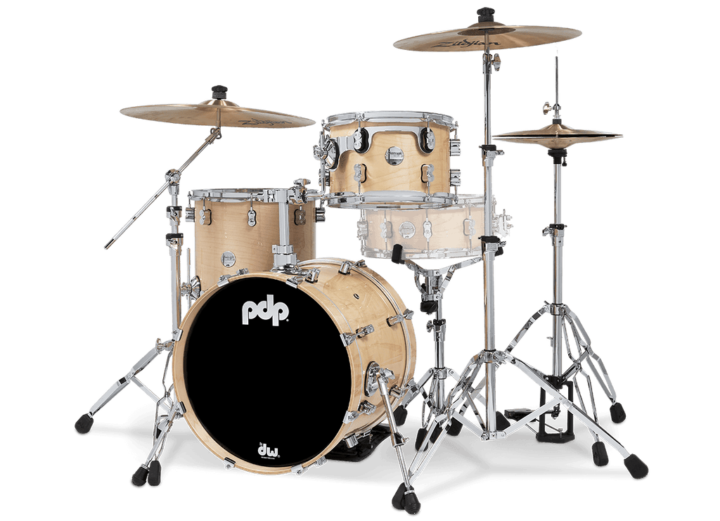 PDP Concept Maple Bop Kit 18", Natural Lacquer, Chrome Hardware