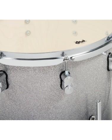 PDP Concept Maple 4-Piece Shell Pack 20", Silver-to-Black Fade, Chrome Hardware