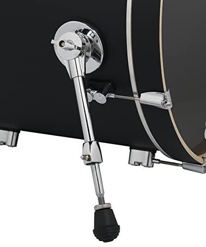 PDP Concept Maple 5-Piece Shell Pack 22", Satin Black, Chrome Hardware