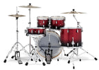 PDP Concept Maple 5-Piece Shell Pack 22", Silver-to-Black Fade, Chrome Hardware