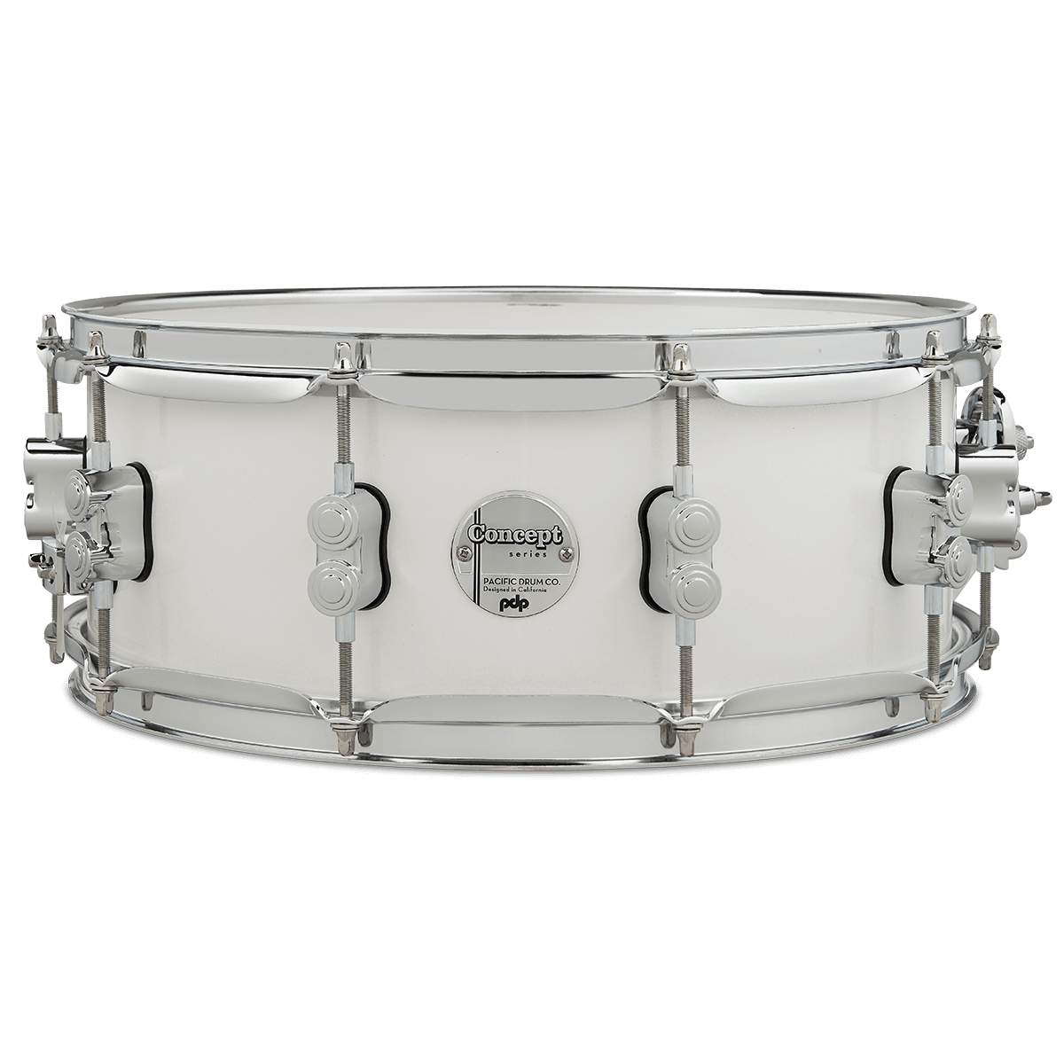 PDP Concept Maple 5-Piece Shell Pack 22", Pearlescent White, Chrome Hardware