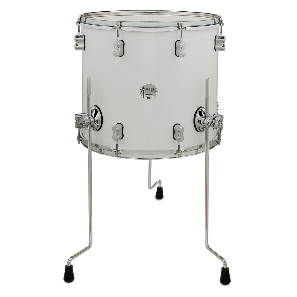 PDP Concept Maple 5-Piece Shell Pack 22", Pearlescent White, Chrome Hardware