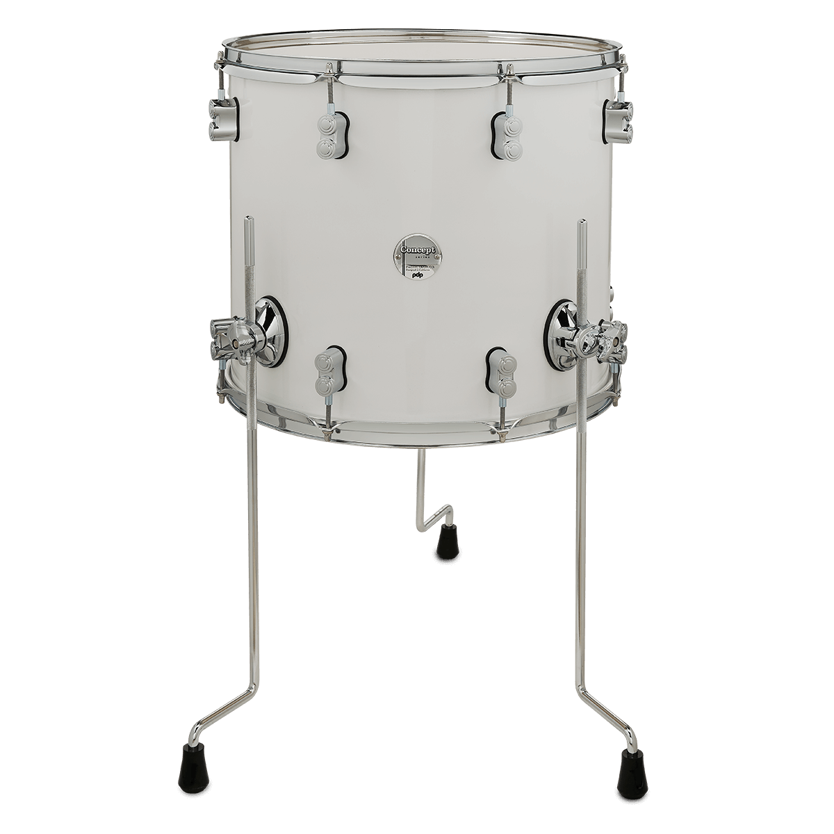 PDP Concept Maple 5-Piece Shell Pack 22", Pearlescent White, Chrome Hardware