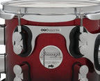 PDP Concept Maple 5-Piece Shell Pack 22", Red-to-Black Fade, Chrome Hardware